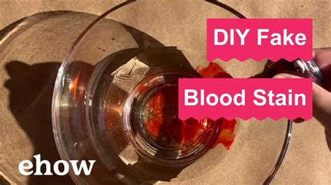 how to make fake blood stains on clothes with acrylic|acrylic paint for false blood.